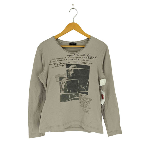 メンズビギ MENS BIGI Y2K プリントデザイン クルーネック Tシャツ メンズ JPN:2