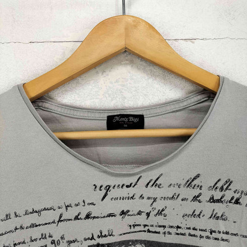 メンズビギ MENS BIGI Y2K プリントデザイン クルーネック Tシャツ メンズ JPN:2