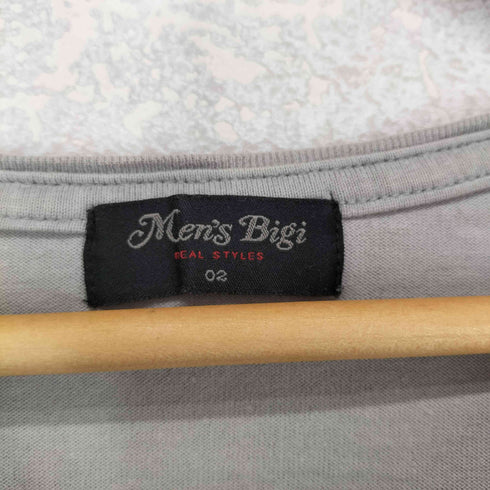 メンズビギ MENS BIGI Y2K プリントデザイン クルーネック Tシャツ メンズ JPN:2