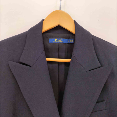 ポロラルフローレン POLO RALPH LAUREN ロング テーラード ダブルブレスト 金ボタン ブレザー ジャケット レディース 4