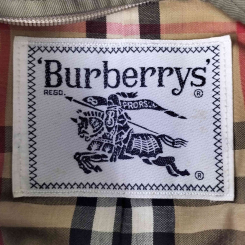 バーバリーズ BURBERRYS 白タグ 裏地ノバチェック 比翼ステンカラーコート レディース