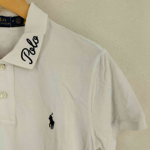 ポロラルフローレン POLO RALPH LAUREN 襟ロゴ刺繍ポロシャツ メンズ import:M