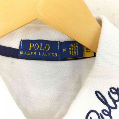 ポロラルフローレン POLO RALPH LAUREN 襟ロゴ刺繍ポロシャツ メンズ import:M