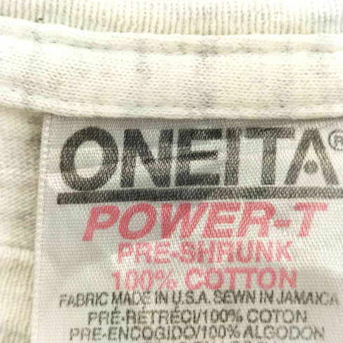 オニータ ONEITA 三段プリントクルーネックTシャツ メンズ M