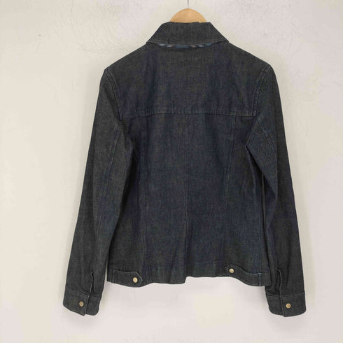 バーバリーブルーレーベル BURBERRY BLUE LABEL 裏地ノヴァチェック デニム シャツジャケット レディース 38