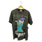 90s キャラクタープリントクルーネックTシャツ メンズ