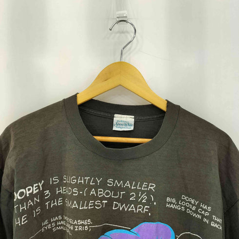 90s キャラクタープリントクルーネックTシャツ メンズ