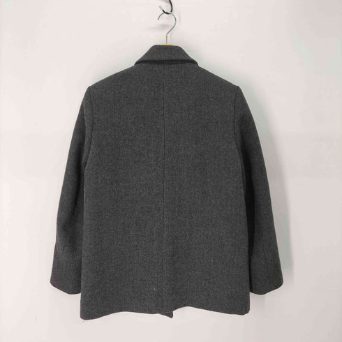 ザラ ZARA ヘリンボーン ウールブレンド ストレート ブレザー 1B テーラード ジャケット レディース import:M