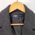 ザラ ZARA ヘリンボーン ウールブレンド ストレート ブレザー 1B テーラード ジャケット レディース import:M