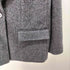 ザラ ZARA ヘリンボーン ウールブレンド ストレート ブレザー 1B テーラード ジャケット レディース import:M