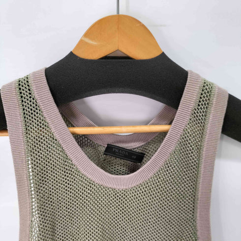 プラダ PRADA メッシュ タンクトップ レディース 48