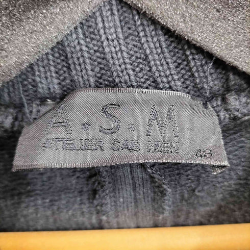 A.S.M ダブルジップ フーディ スウェット パーカー casual メンズ 48