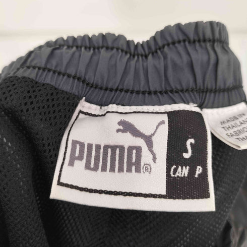 プーマ PUMA 90s ロゴ刺繍 切替 裾ドローコード シェルパンツ トラックパンツ メンズ JPN:S
