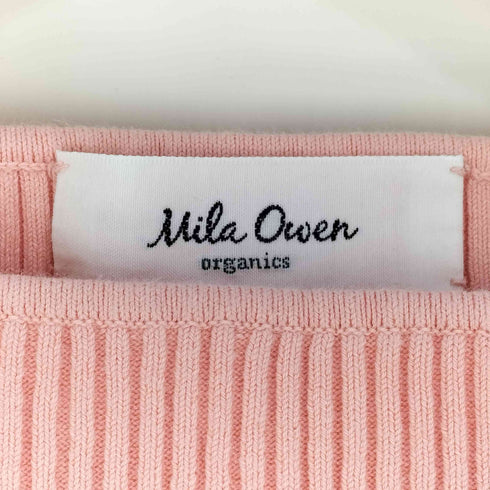 ミラオーウェン Mila Owen 23SS ボートネック7分袖オーガニックリブニット レディース JPN:0