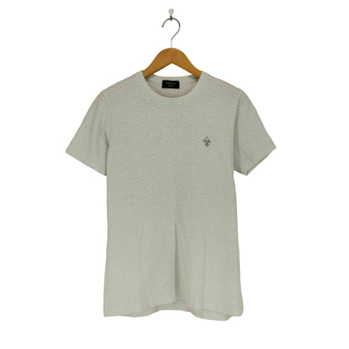 エポカウォモ Epoca uomo ラインストーンロゴ ジャガード クルーネックTシャツ メンズ 46