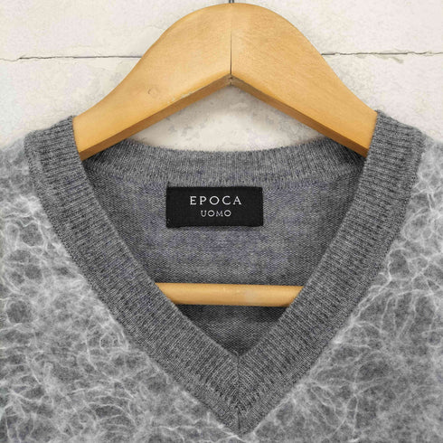 エポカウォモ Epoca uomo Vネック デザインニット レディース 46