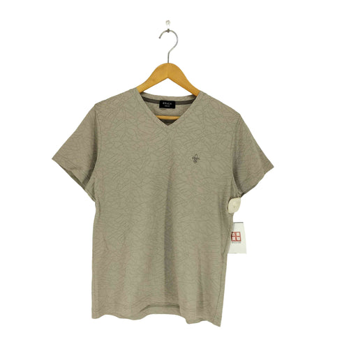 エポカウォモ Epoca uomo ラインストーンロゴ Vネック Tシャツ メンズ 48
