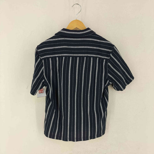 ザラ ZARA オープンカラーストライプシャツ メンズ import:S