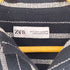 ザラ ZARA オープンカラーストライプシャツ メンズ import:S