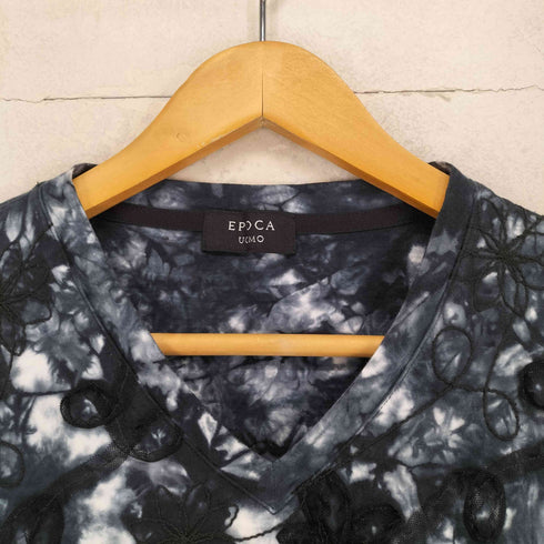 エポカウォモ Epoca uomo タイダイ柄 Vネック Tシャツ メンズ 48