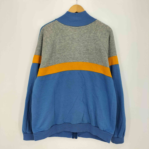 アディダス adidas 70-80s マルチカラー リブ切替 スウェット生地 ジップアップ ジャケット メンズ