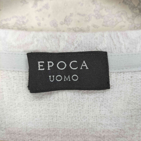 エポカウォモ Epoca uomo 総柄 ジャガード Vネック Tシャツ メンズ 46
