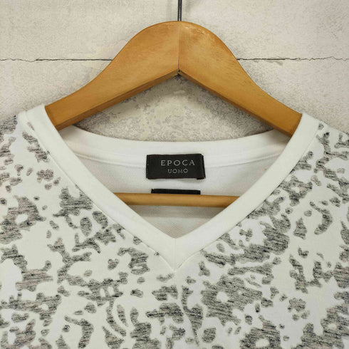 エポカウォモ Epoca uomo Prima Vネック 異素材カットソー メンズ 46