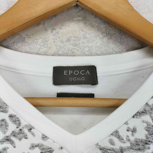 エポカウォモ Epoca uomo Prima Vネック 異素材カットソー メンズ 46