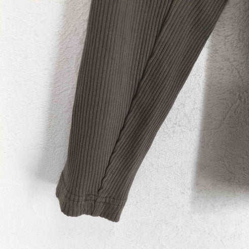 エポカウォモ Epoca uomo リブ編みジャージーヘンリーネック カットソー メンズ 46