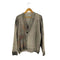 ザラ ZARA ABSTRACT PRINT FOIL FINISH CARDIGAN メンズ import:L