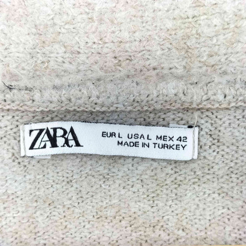 ザラ ZARA ABSTRACT PRINT FOIL FINISH CARDIGAN メンズ import:L