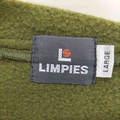 LIMPIES フロントビックポケット ハーフジップ フリース プルオーバー パーカー メンズ import:L