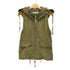 ゴア goa MILITALY VEST JACKET ミリタリー フーデッド ベスト Y2K レディース FREE