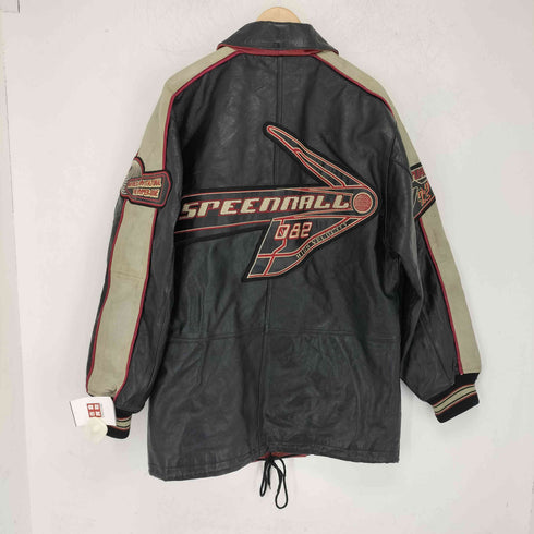 アヴィレックス AVIREX 80-90s バックロゴ レザー バーシティージャケット メンズ import:S