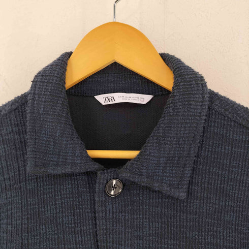 ザラ ZARA ツイードトラッカージャケット メンズ import:M
