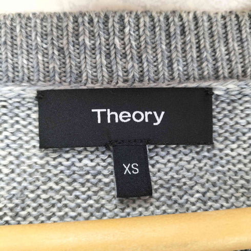 セオリー theory リネン混 半袖 カーディガン レディース JPN:XS
