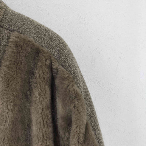 ザラ ZARA ボア切替フリースジャケット メンズ import:XL