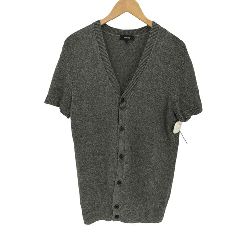 セオリー theory リネン混 半袖 カーディガン レディース JPN:XS