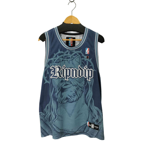 リップンディプ RIPNDIP 23SS Lord Savior Nerm Basketball Jersey NAVY ゲームシャツ タンクトップ メンズ import:L