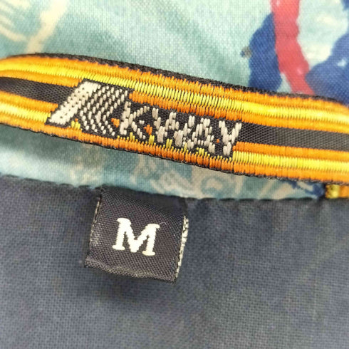 ケーウェイ K-WAY 80-90s フード付き 総柄ナイロンジャケット メンズ import:M