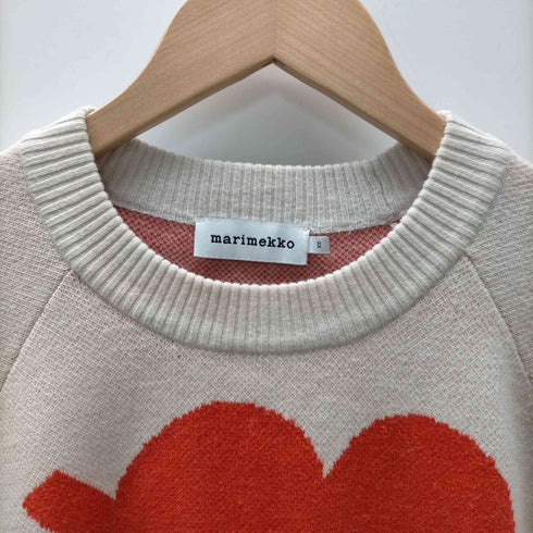マリメッコ marimekko Unikko ウニッコ 花柄 フラワー ジャカード ニット セーター レディース import:XS