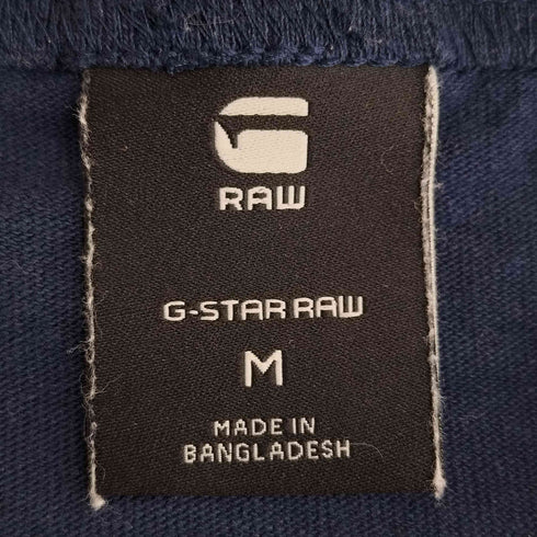 ジースターロー G-STAR RAW PREMIUM CORE R T S/S ロゴプリント 前Vガゼット Tシャツ メンズ import:M