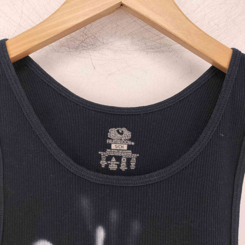 フルーツオブザルーム FRUIT OF THE LOOM スプレーデザイン コットン タンクトップ Y2K レディース import:S