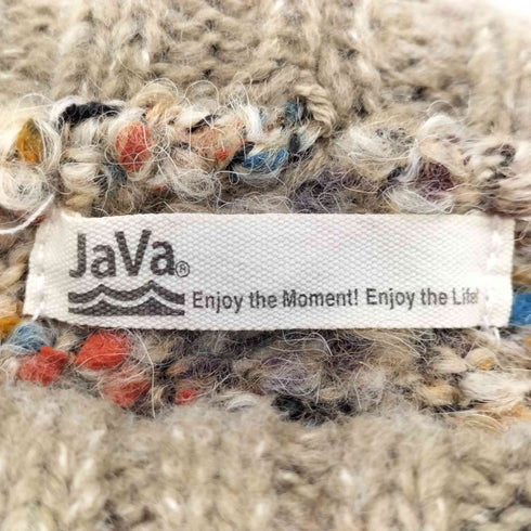 ジャバ JaVa カラーネップタートルネックボーダーニット レディース JPN:L