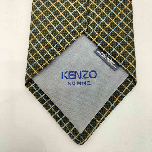 ケンゾーオム KENZO HOMME チェック柄 シルク ネクタイ メンズ