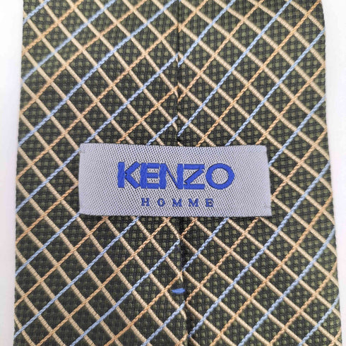 ケンゾーオム KENZO HOMME チェック柄 シルク ネクタイ メンズ