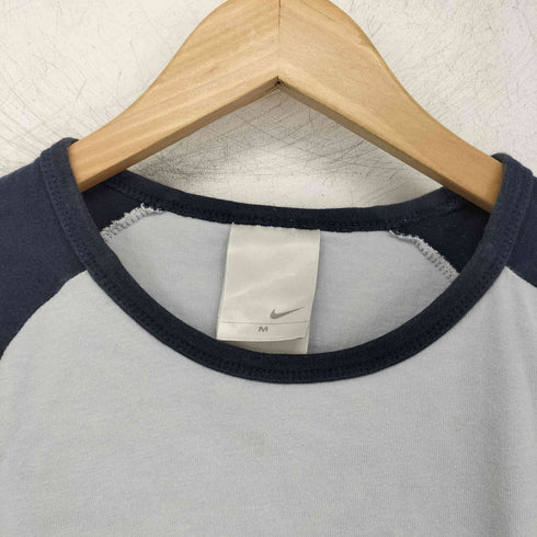 ナイキ NIKE 00s ラグラン ロゴ刺繍 チビT レディース import:M