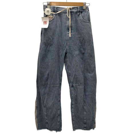 ニコアンド niko and... 25AW リメイク コンビ バレル パンツ デニム レディース L