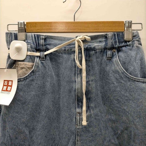 ニコアンド niko and... 25AW リメイク コンビ バレル パンツ デニム レディース L