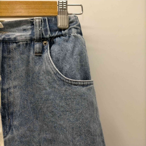 ニコアンド niko and... 25AW リメイク コンビ バレル パンツ デニム レディース L